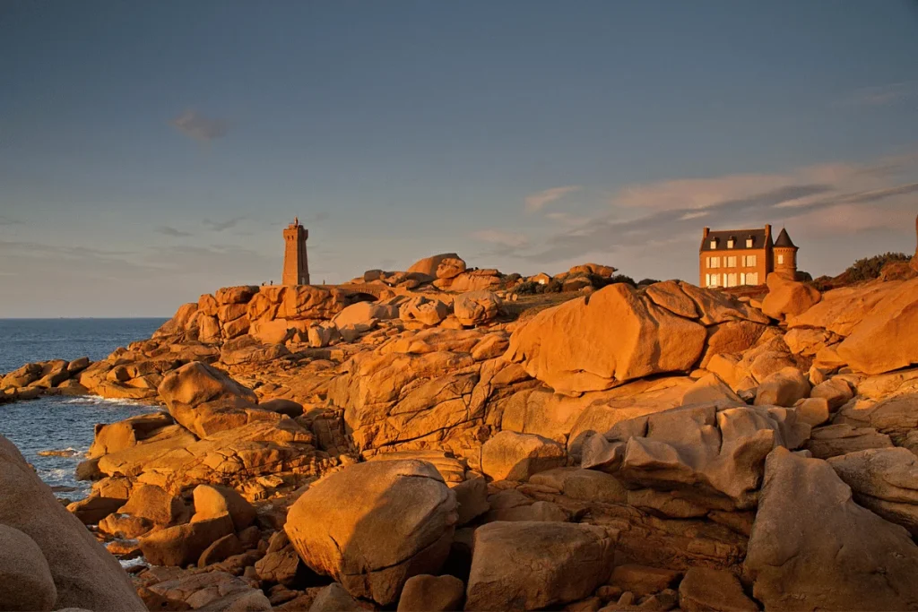 Brittany Atlantic coastline in France