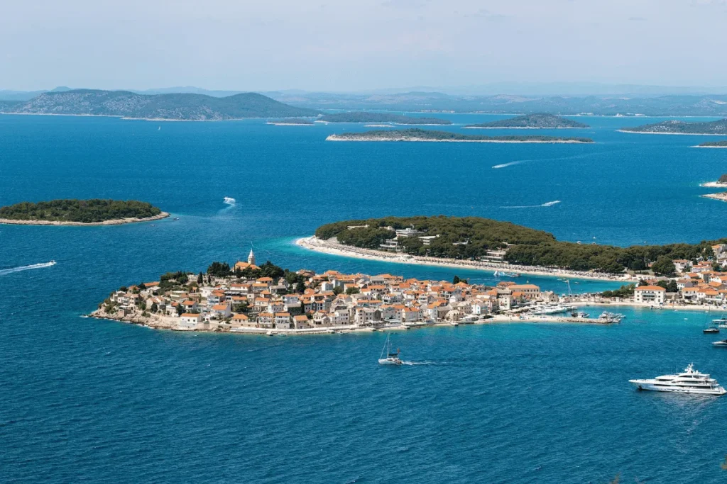Corsica coastline and Mediterranean beach