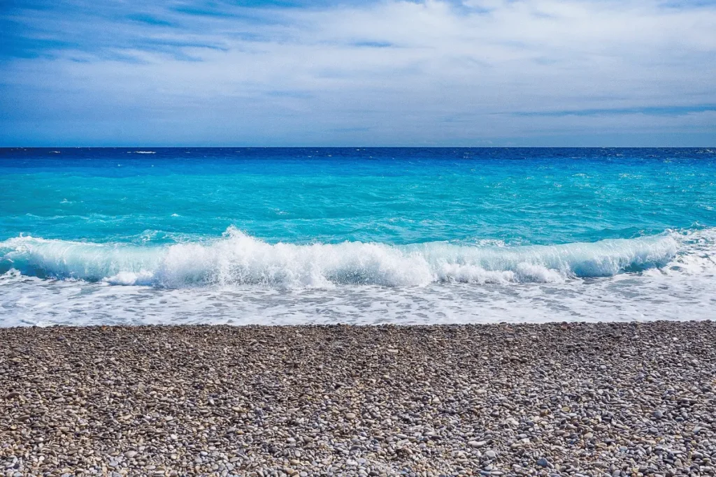 Nice French Riviera waterfront in France