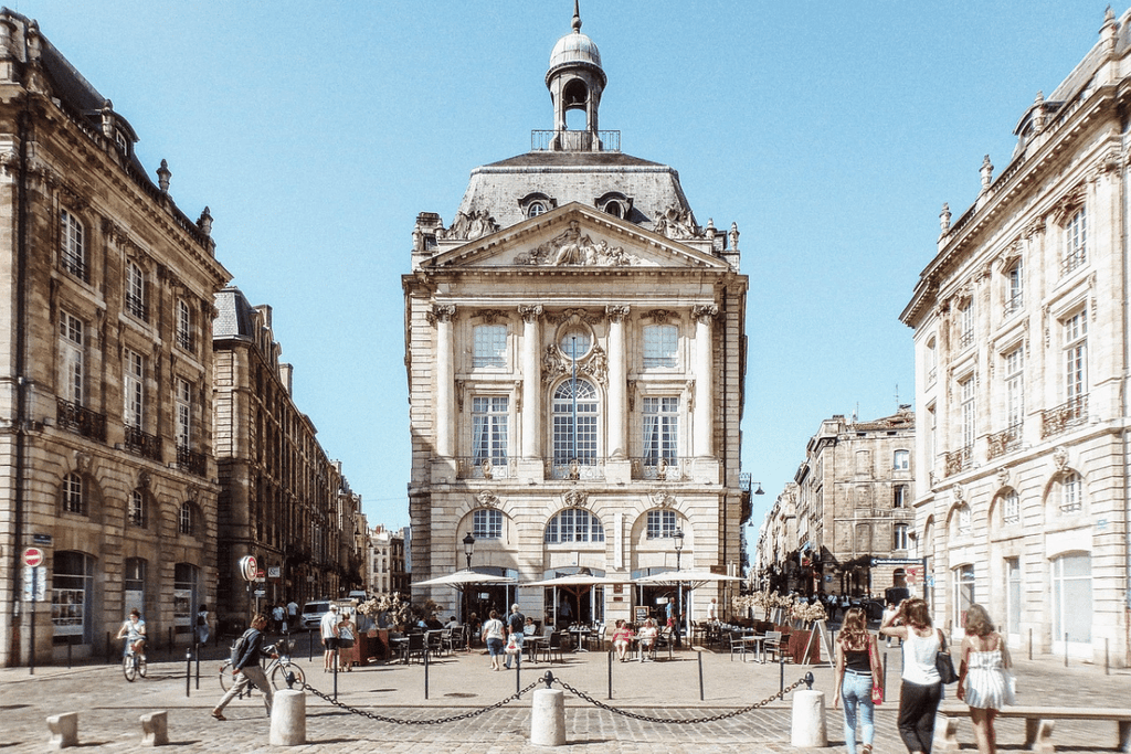 Place de la Bourse in Bordeaux France