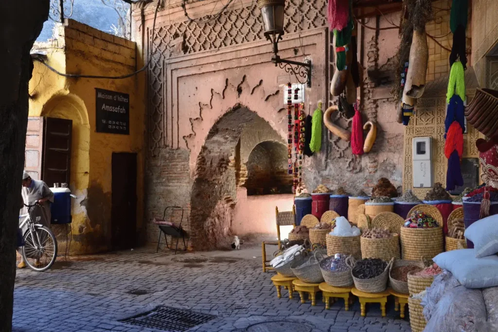 Traditional Souks and Colorful Lanterns in Marrakech